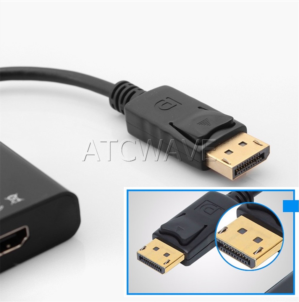DisplayPort DP Male to HDMI Female Adapter Display Port Converter Cable